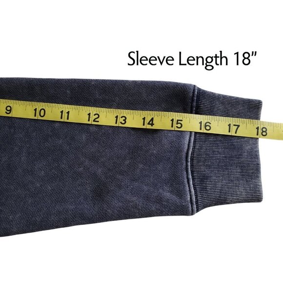 NWT GAP Teen Boys Pullover Hoodie in Dark Gray Mineral Wash Super Soft size L 10 - Picture 13 of 15